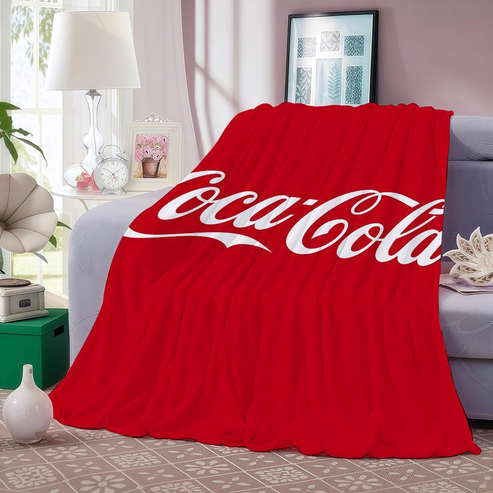 Модное одеяло с принтом C-Coca C-Colas для дивана, офиса, кровати, самолета, путешествий, сна, чтения, отдыха, кемпинга. Мягкое и теплое.