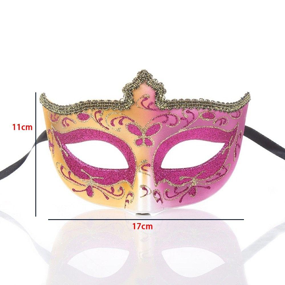 Creative Vintage Half Face Mask Lace Edge Hollowed-out Masquerade Party Mask Princess Mask Women