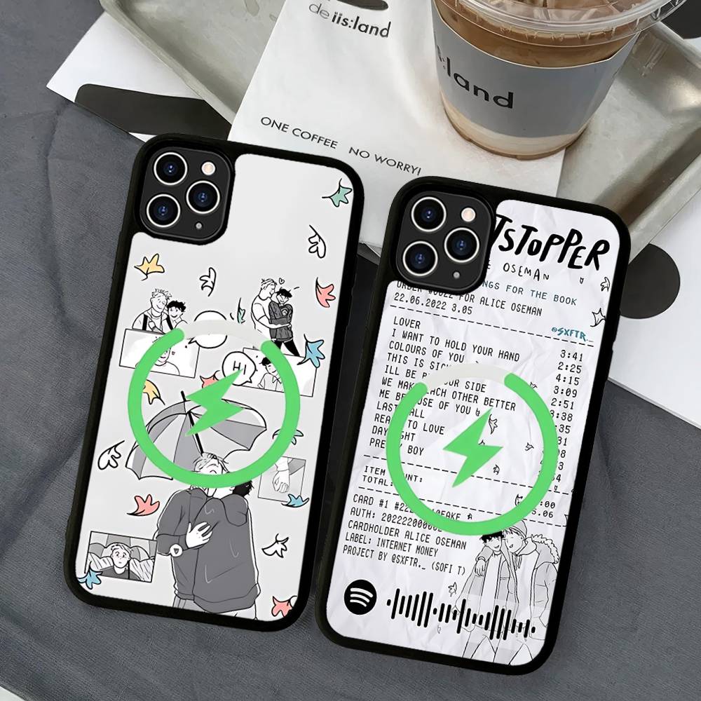 Love H-HeartstopperS Cute Phone Cover For IPhone 17 16 15 14 13 12 11 Pro Max Mini For Magsafe Magnetic Wireless Charge