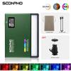SOONPHO P10 RGB 2500K-8500K Мини-металлический полноцветный светодиодный светильник для видеосъемки, заполняющий свет, лампа со встроенным аккумулятором для съемки камерой телефона