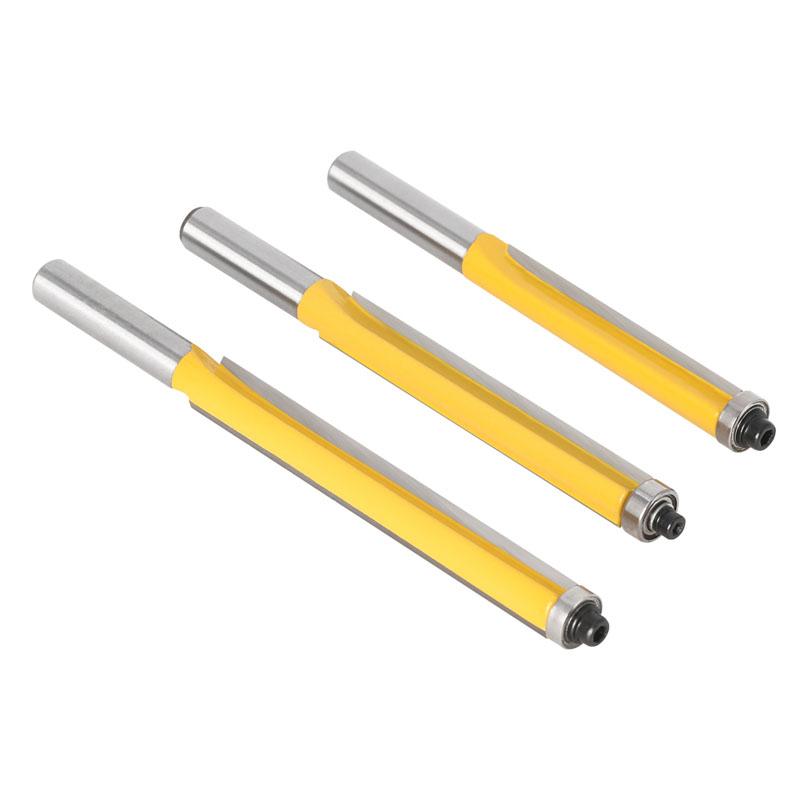 1 шт., 8 мм, хвостовик, длинное лезвие, фреза для промывки, фреза, концевой подшипник для деревообрабатывающего режущего инструмента