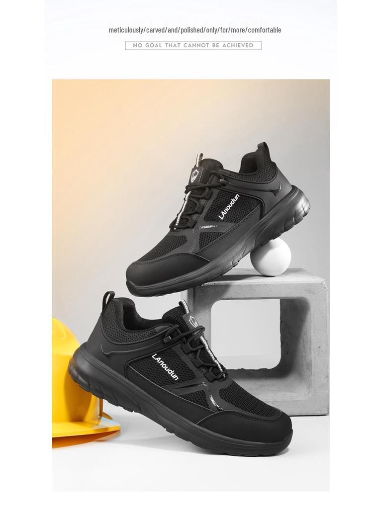 Blue Gull Shield Men's Fiberglass Toe Electrician Safety Shoes, Insulated & Anti-Puncture Work Shoes