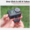 Адаптер-основание камеры для DJI Osmo Action 5 Pro/Action 4/Action 3 Магнитный холодный башмак Подвес Быстросъемная база расширения Аксессуар