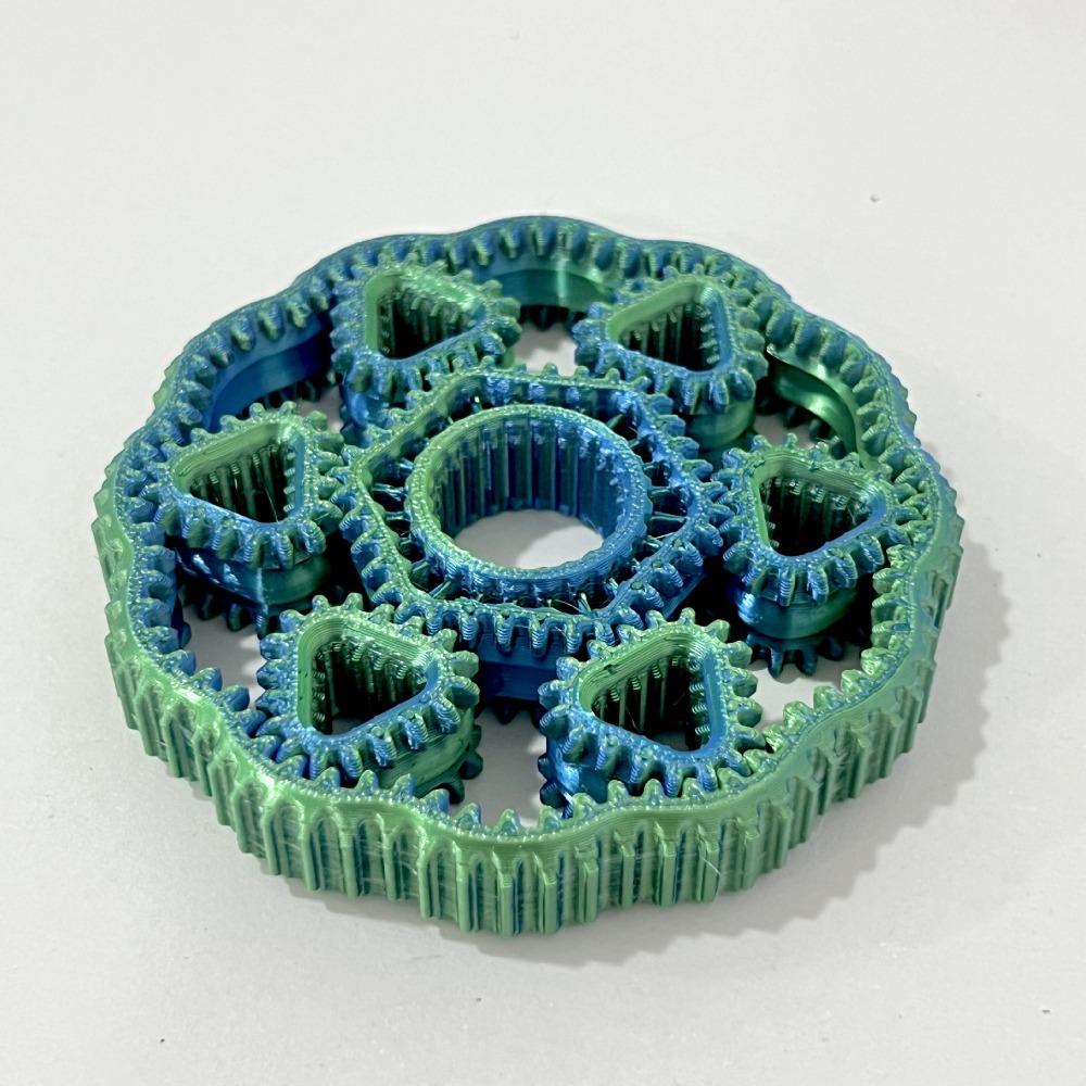 Sensory Hand Spinner 3D Printed Gear Fingertip Toy Fidget Gear Spin Toy Children's Gifts