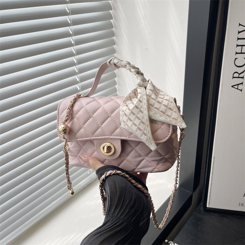 Маленькая квадратная сумка летняя сумочка женская новая высококлассная бриллиантовая цепочка на плечо сумка-мессенджер