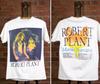 Винтажная Белая Унисекс Футболка Robert Plant 1990 Manic Nirvana Концерт