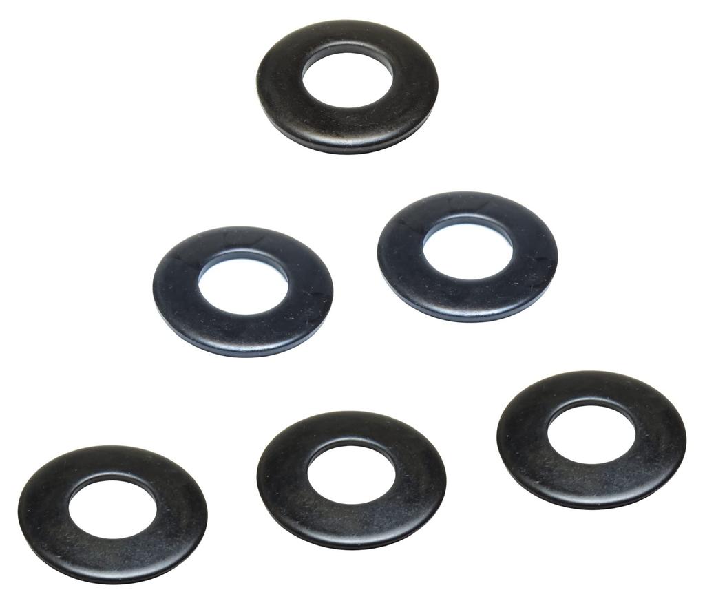 FregocS Нержавеющая сталь Черный Цвет Проставки Набор из 6 тонко регулируемых для общего назначения M12 (Внутренний диаметр 12,5 мм Наружный диаметр 26-28 мм Толстый