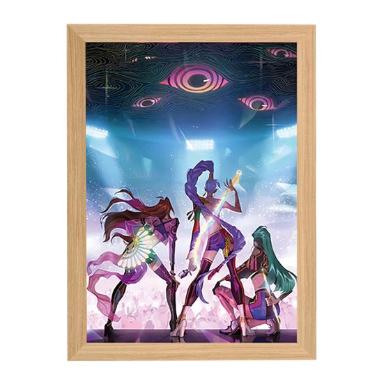 Картина Лампа Перезаряжаемый Светодиодный Свет Светящийся Настенный Художественный Свет Яркий Цвет Художественное Освещение Ночник