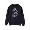 Disney Womens/Ladies Mickey Mouse Sketch Kick Sweatshirt