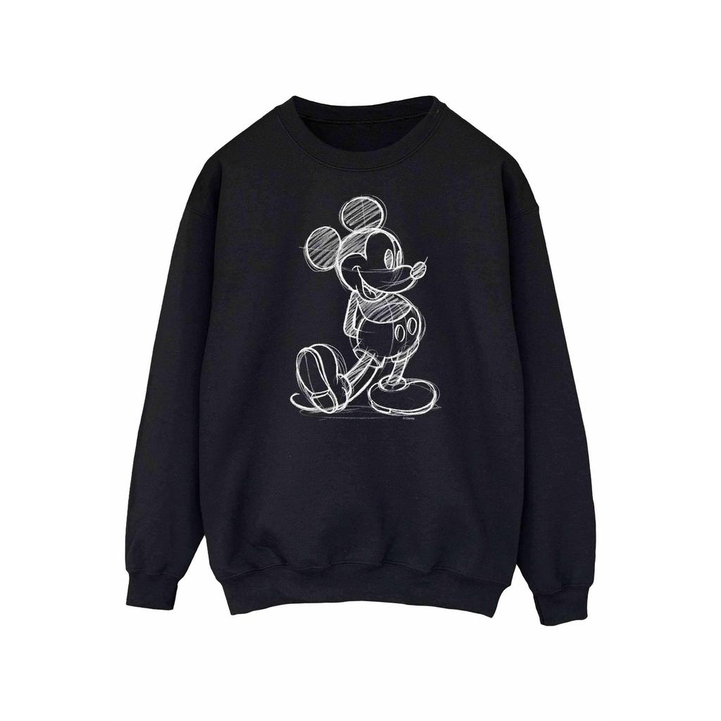 Disney Womens/Ladies Mickey Mouse Sketch Kick Sweatshirt