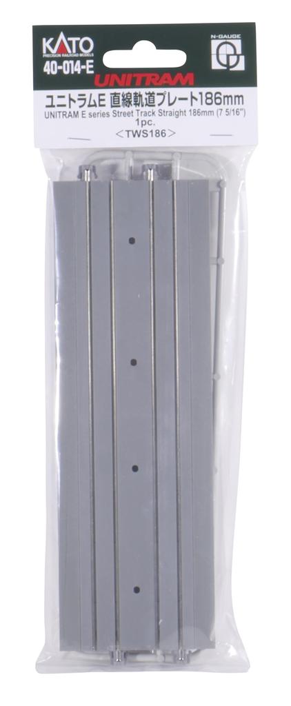 KATO N-образная колея Unitram E Прямая путевая пластина 186 мм Железнодорожные принадлежности для моделей 40-014-E