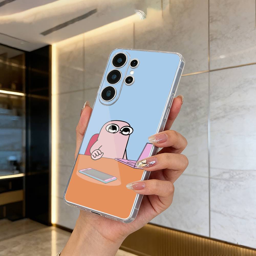 C-Cartoon- Ketnipz Милый чехол для телефона Samsung S25, S24, S21, S22, S23, S30, Ultra, S20, Plus, Fe, Lite Прозрачная крышка