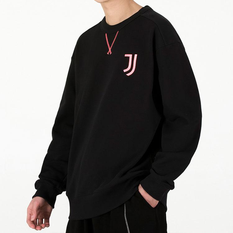 Adidas Футбольная толстовка с вышивкой Juventus LNY Tiger, мужские топы, черные H67143