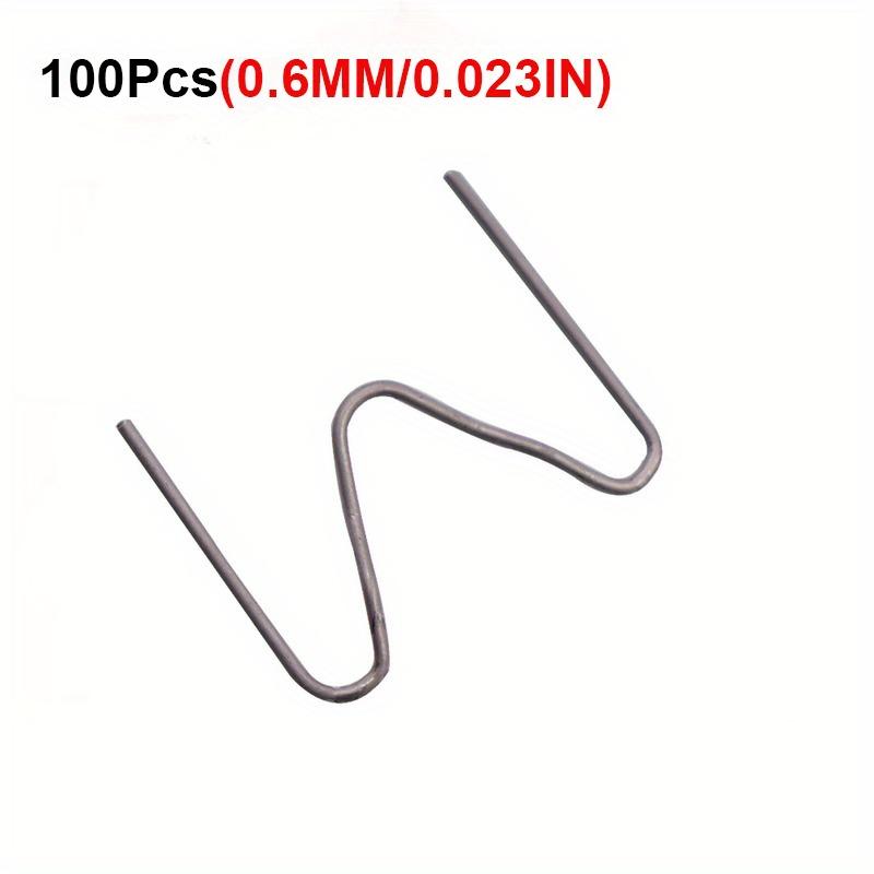 100 шт., скобы для горячего степлера для сварщика пластика, ремонт автомобильного бампера, сварочный аппарат, комплект из нержавеющей стали, автомобильные паяльные инструменты