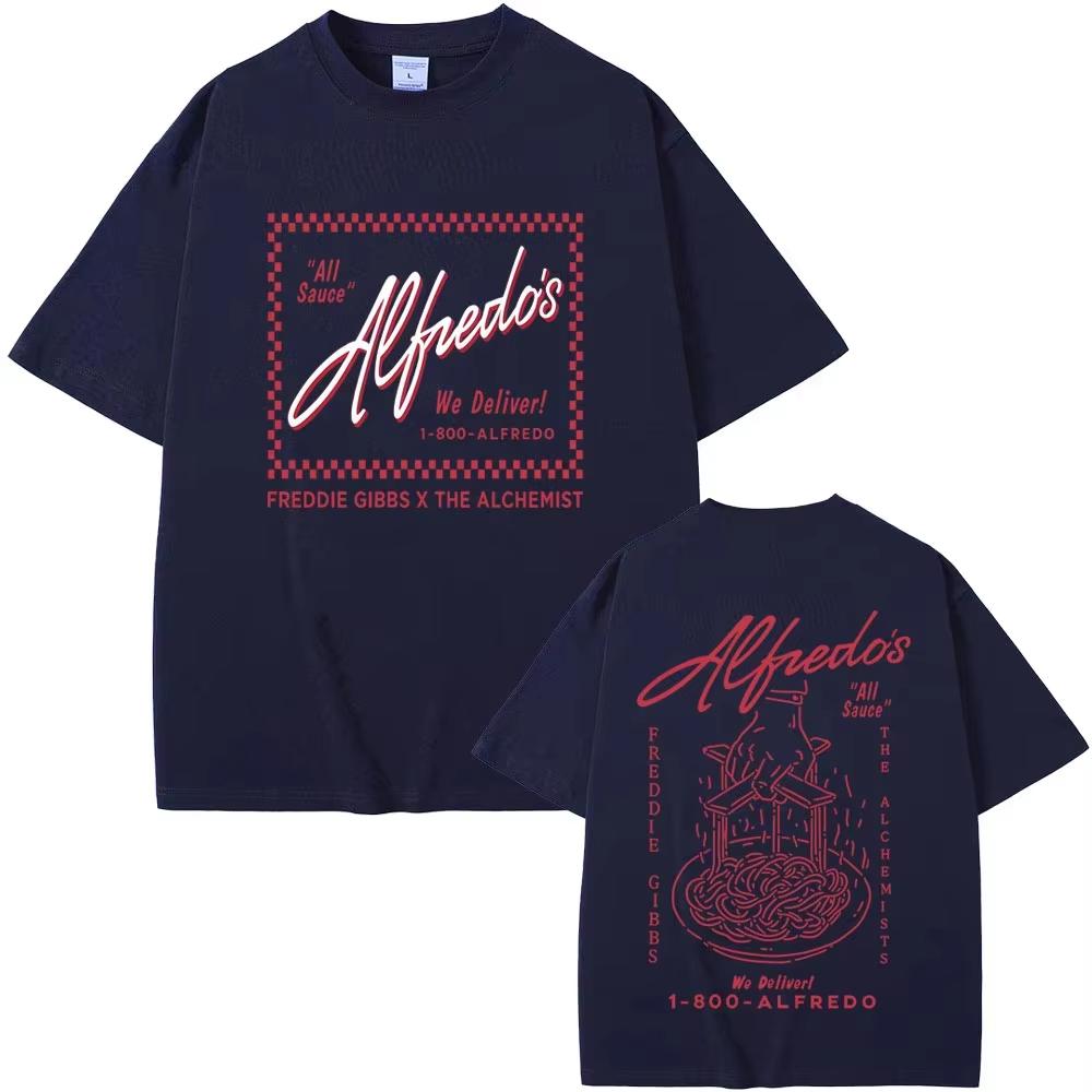 Rapper Freddie Gibbs Alfredo Cotton Mens Oneck Shirt Graphics Womens Summer Retro Gothic HipHop High Quality Luxury Tshirt