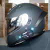 Мотоциклетный шлем Полный шлем Питьевая вода Легкий Четыре сезона Шлем Лицо Призрака с Bluetooth