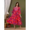 Женское платье-курта Anarkali с вышивкой из искусственного шелка, дизайнерская праздничная одежда, топ, туника, курти SC-211210s