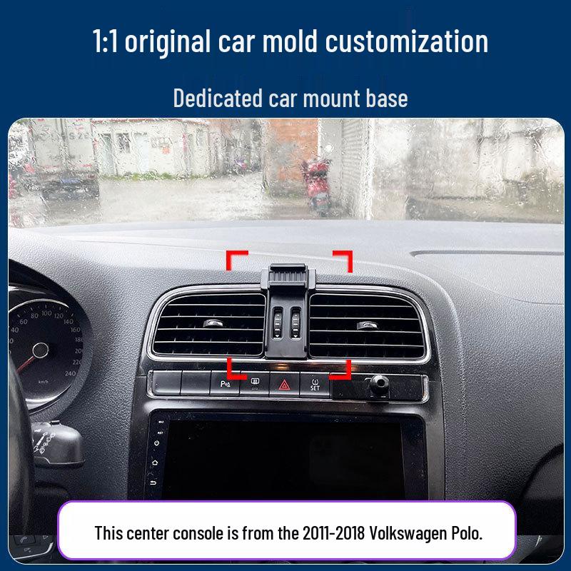 Автомобильный держатель телефона для Volkswagen POLO: Крепление в вентиляционное отверстие и поддержка навигации
