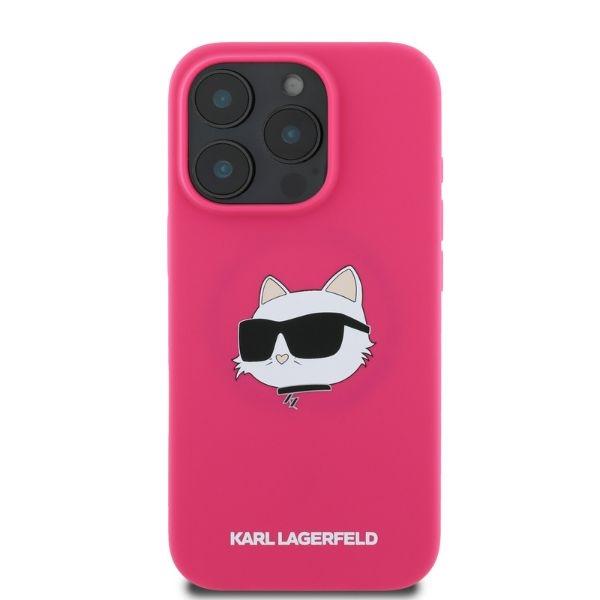 Karl Lagerfeld Klhmp16Xschpplf Iphone 16 Pro Max 6.9 Fuksja/Fuschia Hardcase Silicone Choupette Head Print Magsafe