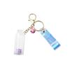 Lovely Floating Pig In Milk Acrylic Keychain With Stylish Bell Great For Gifts