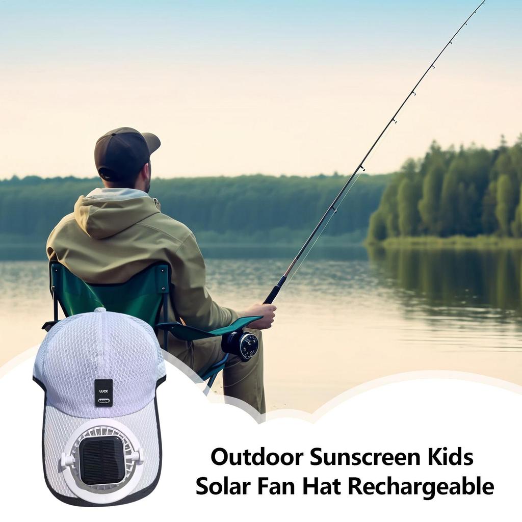 Летняя сетчатая бейсболка с вентилятором на солнечной энергии для мужчин и женщин, регулируемые дышащие кепки, быстросохнущая кепка для бега для занятий спортом на открытом воздухе