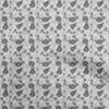 Cotton Poplin Gray Fabric Floral Diy Clothing Quilting Fabric Print Fabric By Yard 42 Inch