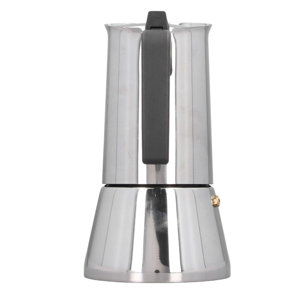 Stainless Steel Stovetop Moka Pot Large Capacity Stovetop Coffee Making Pot Moka Pot Coffee Making