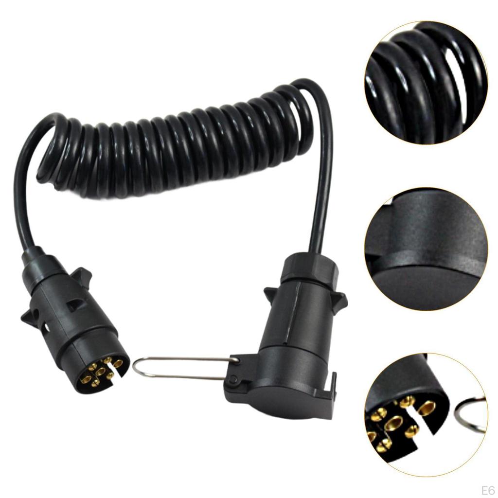 Удлинительный кабель прицепа, 7-контактный, легко устанавливает проводку цепи буксировки муфт для фургона