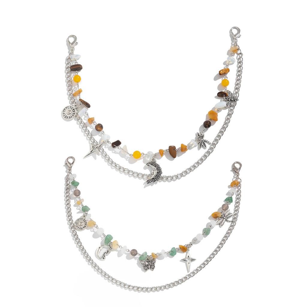 Элегантные бабочки-стрекозы, подвесные украшения, неровные гравии, украшения для сумок-цепей, модные аксессуары для рюкзаков в стиле панк