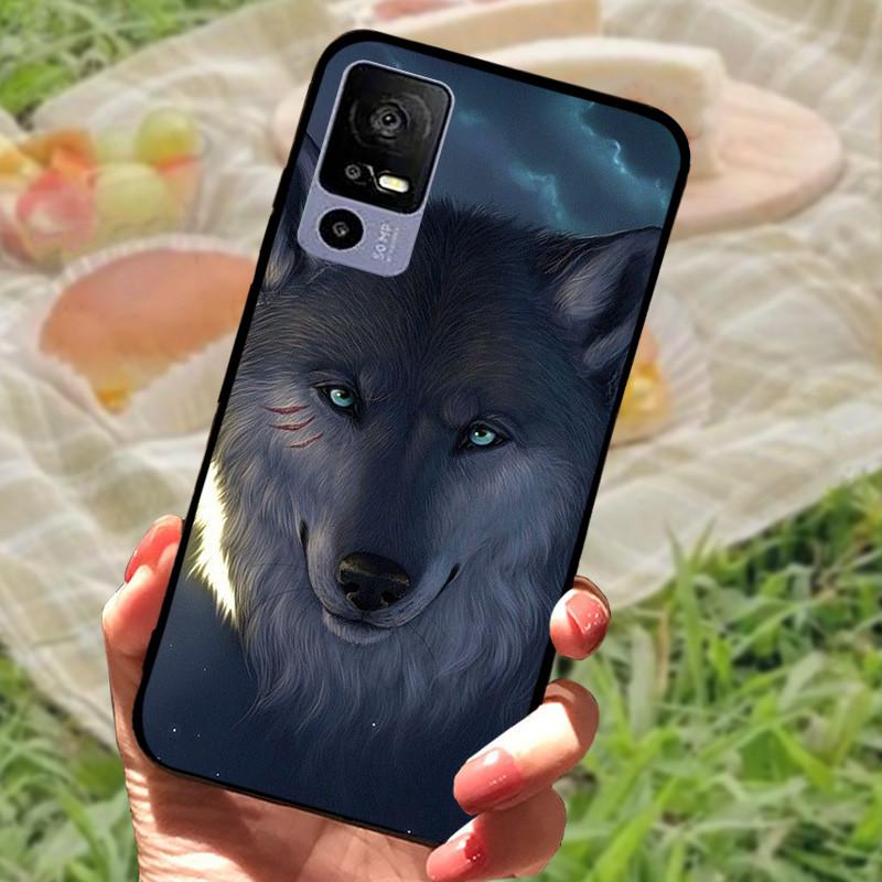 Soft TPU Phone Case For TCL 40R 5G Shockproof Black Protection Bumper For TCL 40 R 5G Beautiful Fashion Phone Back Fundas Coques