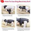 Elastic Dog Recovery Suit Breathable Pet Sterilization Suit Dog Physiological Pants  Weaning Period