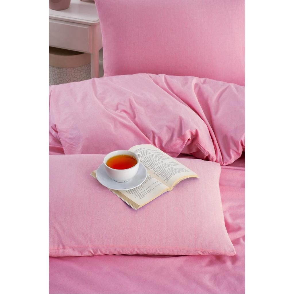 White Square Anthracite Single Duvet Cover Set With Rubber Sheet And 1 Pillow Case