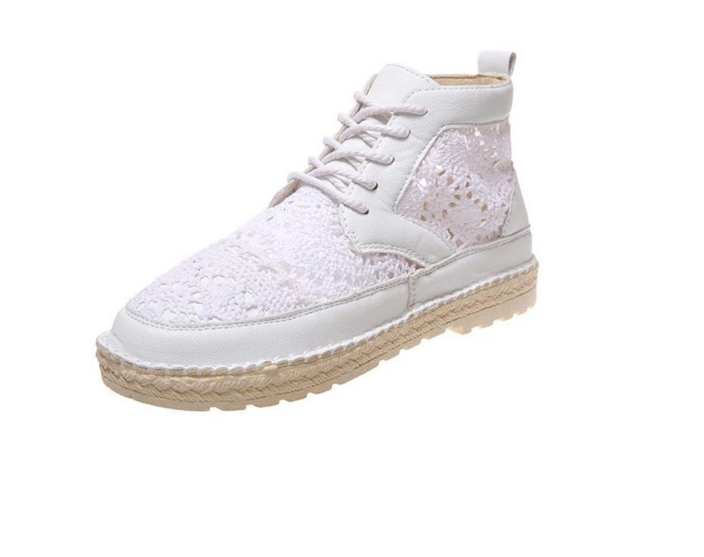 Мода 2024 Новые Комфорт Мода Женские Дышащие Сетчатые Летние Туфли Шнуровка Ходьба Неглубокие Новые Однотонные Нескользящие Повседневные Туфли