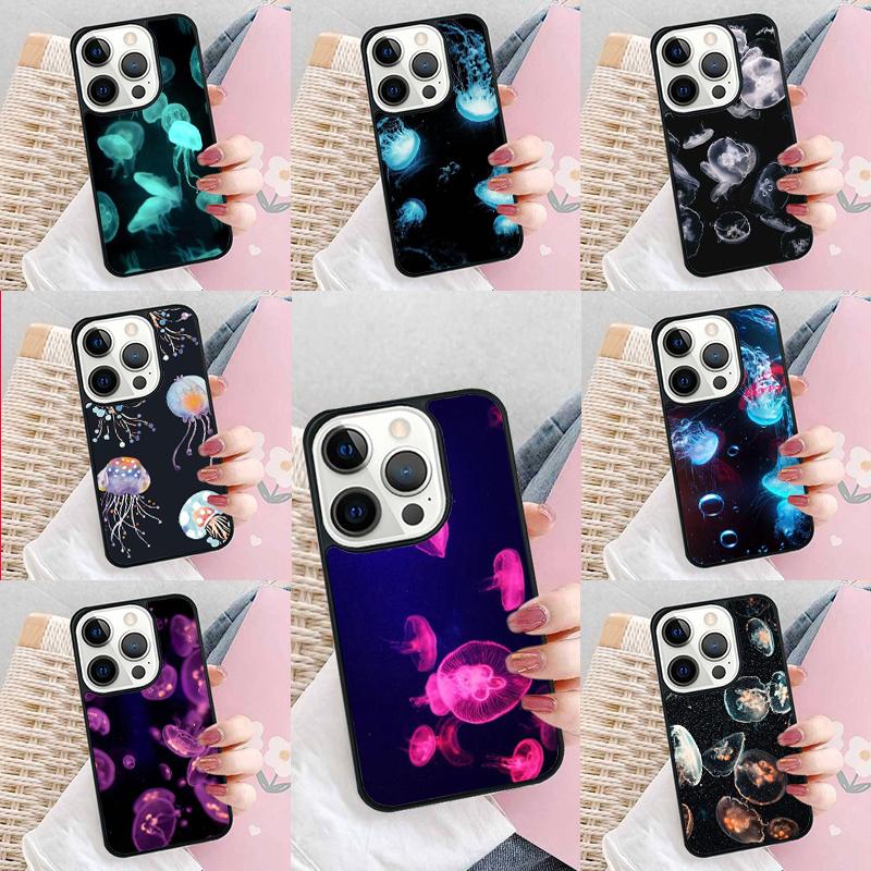 Чехол для телефона с медузой для iPhone 17 Air 15 16e 14 13 Pro Max Coque 12 11 Pro Max PLUS