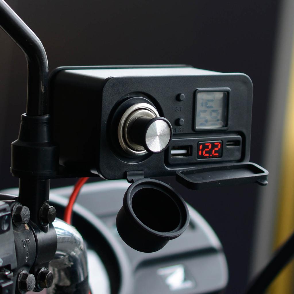 Зарядное устройство для мотоцикла USB, многофункциональное водонепроницаемое зарядное устройство для розетки мотоцикла, зарядное устройство для мобильного телефона, адаптер питания для мобильного телефона, алюминиевый сплав