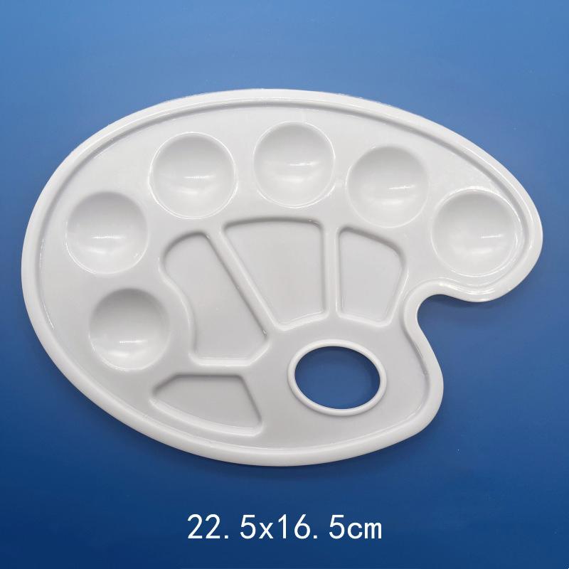 1 шт. Палитра для рисования Многоразовая Легко моется Пластиковый поддон для красок Художественные принадлежности Необходимое для любителей рисования Офис Школа ZYF