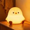 Penguin Nursery Night Light, LED Squishy Silicone Lamp,2 Levels Dimmable Bedroom Nightlight Touch Lights,Dorm Decor lamps