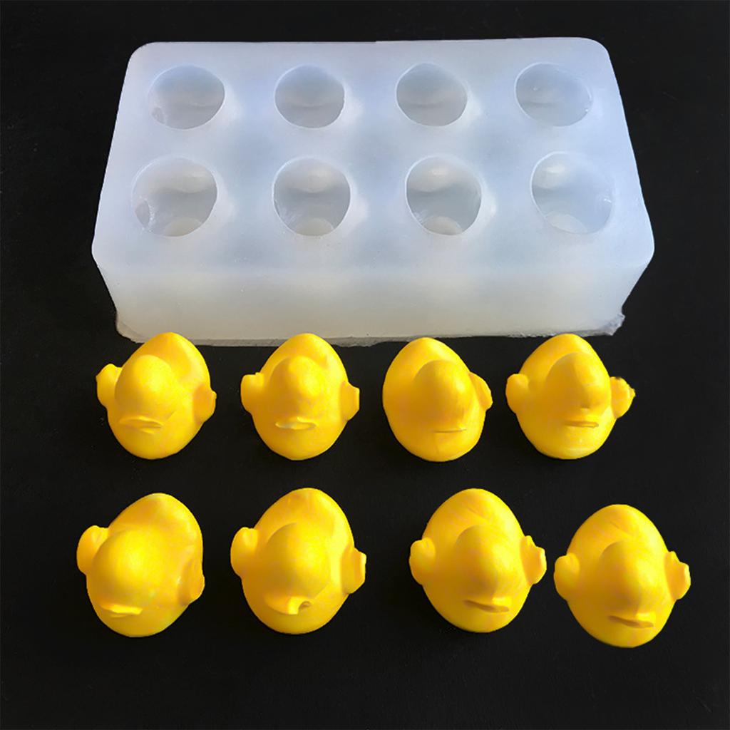 Little Yellow Duck Candle Molds Casting Molds Lovely Cartoon Animal Silicone Mould Ornament Molds Epoxy Resin Molds
