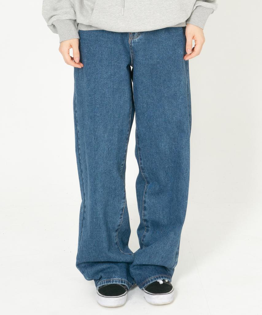 ODD DOT Big Logo Denim Pants_Blue