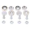 4 шт./компл. хромированные противоугонные винты, болты из сплава для автомобильных номерных знаков, рама Screwscar