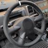 Для Nissan X-Trail (Т30) Primera (Р12) 2001-2007 Almera N16 Terrano 2 Pathfinder 2003 2004 Кожаная отделка чехла рулевого колеса автомобиля