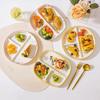 Керамическая порционная тарелка для диетического питания, разделенная на порции, сервировочное блюдо для десертов и закусок, поднос для сбалансированного питания, разделитель для еды, поднос для закусок