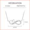 Fashion Personalized Necklaces Silver Color Infinity Pendant Custom Name Eternity Love Jewelry Wedding Gift For Women