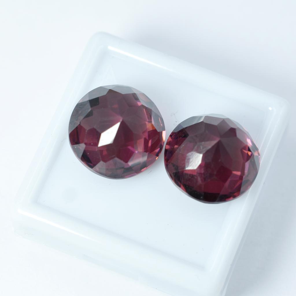 Natural Sapphire Loose Gemstone Padparadscha 24.35 ct Round Cut September Birthday Birthstone
