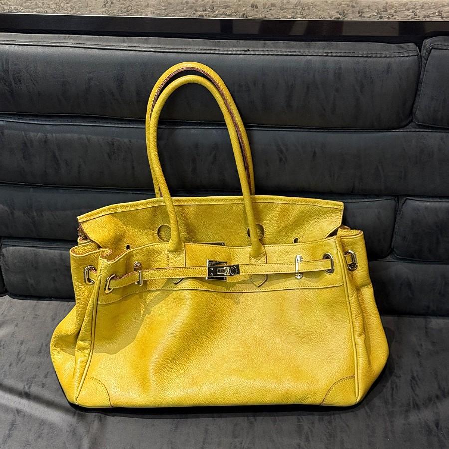 Anemonia firkin medieval platinum bag leather retro old money wind large capacity commuter shoulder armpit bag