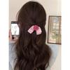 1 женская летняя свежая и милая новая розовая заколка для волос, бант на затылок, полусобранные волосы с боковой челкой, заколка для волос с торчащими волосами, аксессуары для волос