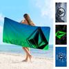 Современное пляжное полотенце Volcom из микрофибры с принтом в форме ромба, для альпинизма, йоги, пляжа, плавания, бега, впитывающее, мягкое полотенце