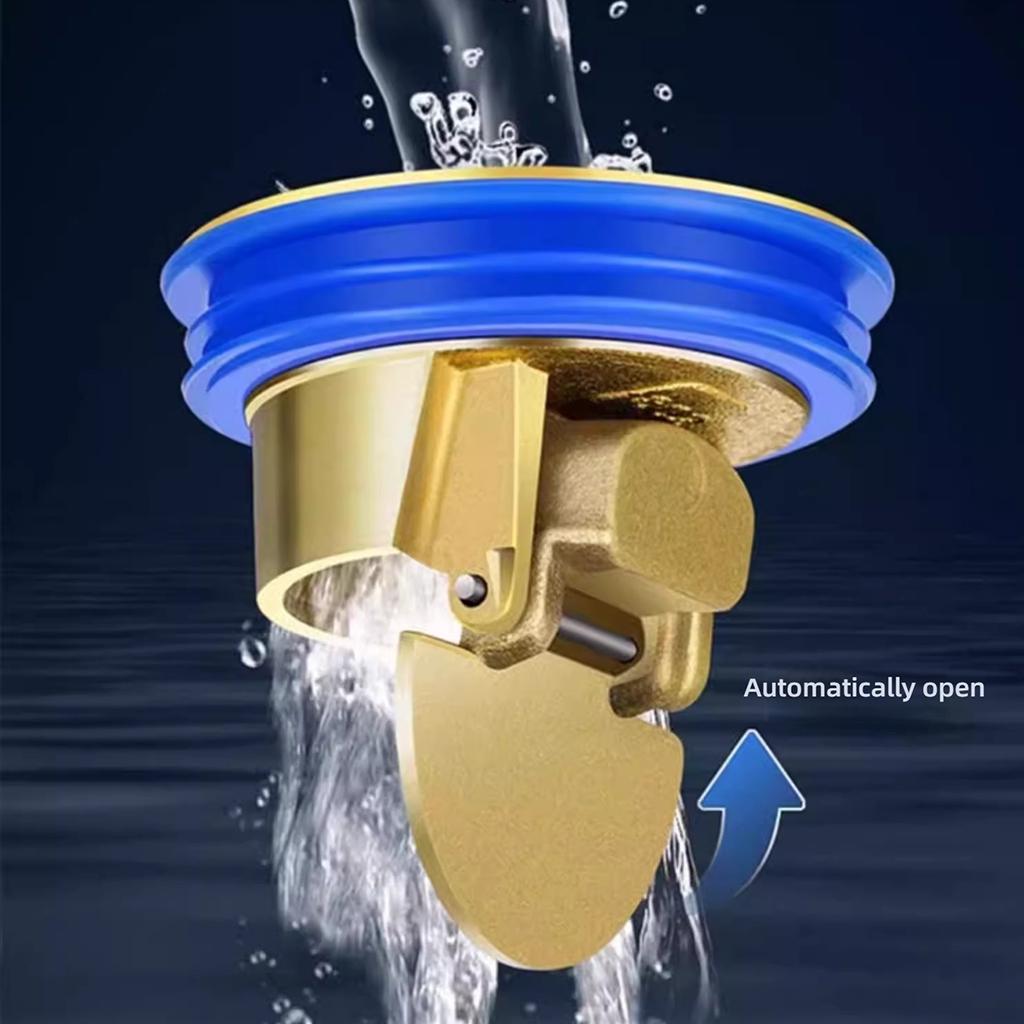 Регулируемая крышка слива с медным сердечником, защита от запаха, для раковины в ванной комнате и на кухне, подходит для 32-100 мм, золотистая