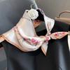 Новый 100% Натуральный Шелковый Женский Платок Цветочный Принт Foulard Femme Квадратные Платки Бандана Шаль Подарок Для Леди Хиджаб