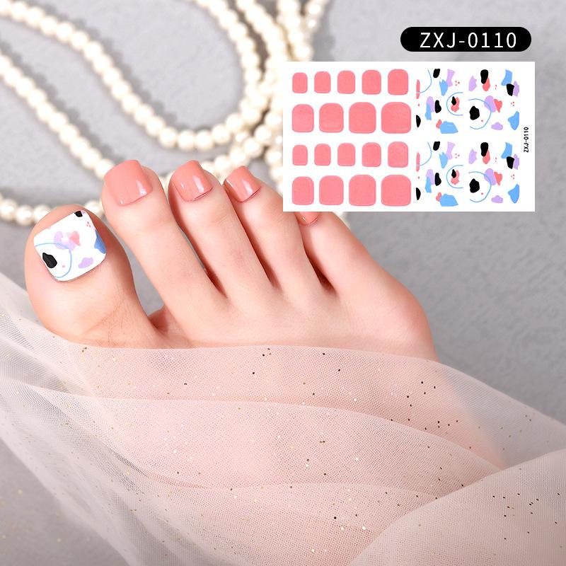 Летняя новая наклейка для ногтей, милая наклейка для ногтей на ногах, водонепроницаемая прочная наклейка для ногтей, декоративная женская